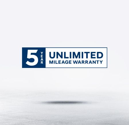  5-Year Unlimited Mileage Warranty
